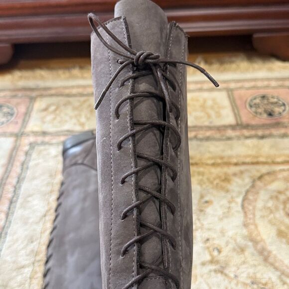 Sundance Catalog Women’s Sz 5.5-6/EU 36 Tall Rear Lace Up Leather Riding Boots - Picture 13 of 15